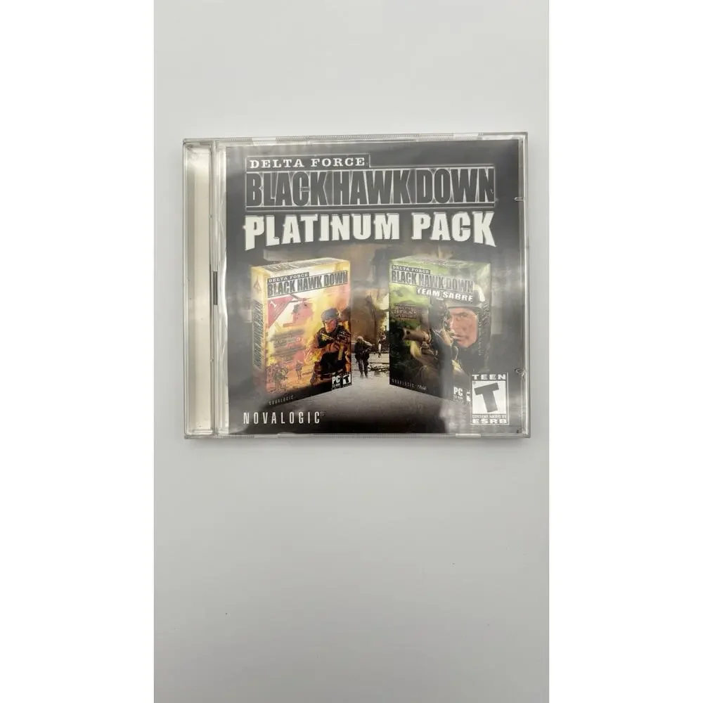 Delta Force Black Hawk Down Platinum Pack PC Video Game Delta Force Sabre CD-ROM